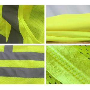 T-shirts de sécurité à séchage rapide en gros, manches longues, polos réfléchissants pour les travailleurs du bâtiment, les gardes, personnalisables, OEM - Product Image 4