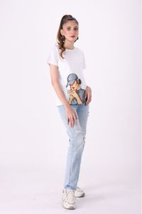 Camisetas de mujer sueltas suaves de algodón 100% personalizadas de alta calidad con estampado de logotipo diseño de moda liso a granel barato para mujer transpirable - Product Image 3