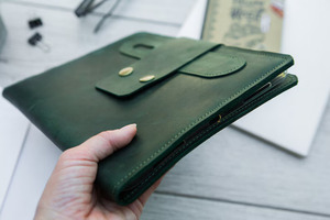 Custom Mini Genuine <b>Leather</b> <b>Laptop</b> <b>Sleeve</b> Handmade Vintage Business Bag Cover Casual Travel Computer Protection Men Daily Use - Product Image 4