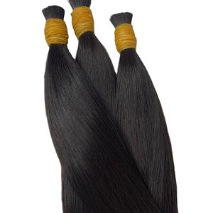 Paquets de cheveux vierges non traités de temple indien Fournisseur de vente en gros de cheveux humains indiens vierges naturels, droits et ondulés - Product Image 3