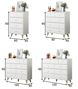 Nordic Modern Foldable Wood <b>Storage</b> Cabinets Practical <b>Drawer</b>-Type Chest for Bedroom Dining Living Room Home Furniture Solution - Product Image 2