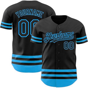 Maillot de baseball de qualité supérieure pour hommes Maillot de baseball imprimé de logo personnalisé Sports de plein air Maillot de baseball de style unique - Product Image 1