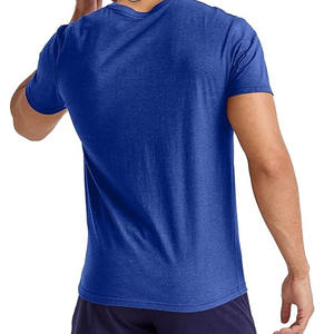 เสื้อยืดผู้ชายคุณภาพพรีเมียมแบบใหม่ ผลิตจากผ้าโพลีเอสเตอร์ผสมคอตตอน คอกลม รับผลิตแบบ OEM และเสื้อยืดผู้ชายตามสั่ง - Product Image 2