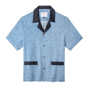 Chemise Cabana à Manches Courtes pour Homme pour l'Été, Conception Personnalisée OEM, Col Camp, Fournisseur de Vêtements d'Usine à Marque Privée - Product Image 6