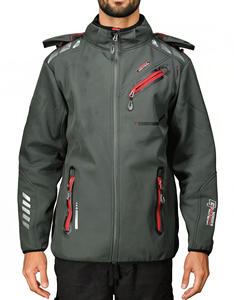 Essential New Elastic Cuff Chaqueta con cremallera Softshell de alta calidad para hombres Chaqueta especial de invierno a prueba de viento con estilo con logotipo personalizado - Product Image 1