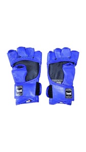 ถุงมือ MMA สำหรับฝึกซ้อมมวยไทยแบบครึ่งนิ้ว ยี่ห้อ Twins รุ่น Grappling Gloves ผลิตจากหนังแท้ คุณภาพระดับมืออาชีพ สำหรับผู้ใหญ่ - Product Image 4