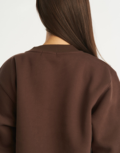 Última llegada de 2025, sudadera de gran tamaño para mujer, ropa informal, hombros caídos, Impresión de logotipo personalizado, servicio OEM - Product Image 6