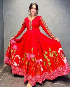 Casual indio étnico Festival fiesta desgaste puro rayón Digital impreso Chine Stitch Real espejo trabajo superior e impreso Dupatta - Product Image 1