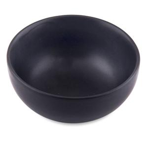 Assiettes en céramique noires ternes faites à la main de 8 pouces bols finition brillante ustensiles de cuisine et vaisselle plaqués - Product Image 1