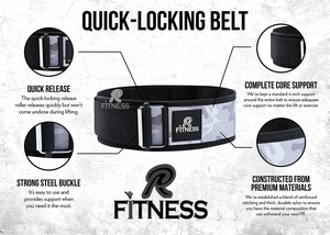 Cinturón de Gimnasio Personalizado de Alta Resistencia para Levantamiento de Pesas con Cierre de Hebilla Transpirable de Neopreno para Entrenamiento de Levantamiento de Pesas Unisex - Product Image 3