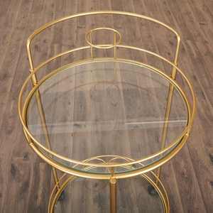 Serving Trolly/tea Trolly Serving Carts/wood Serving Carts Wooden Combination Metal Serving Cart for Hotel and bar Wine Cart - Product Image 6