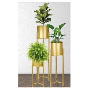 Superior Quality Brass Flower Pot Stylish Metal Planters <b>Stand</b> for Home & Garden Decoration Outdoor Stylish Metal Planter - Product Image 6
