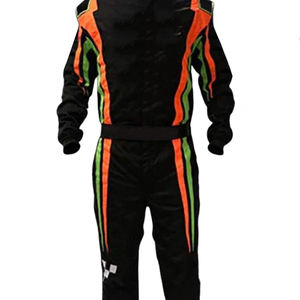 Conjunto de traje de carreras de alta calidad diseñado a medida para adultos tamaño XL Cordura con logotipos impresos para Karting Go Kart Racing Training - Product Image 4