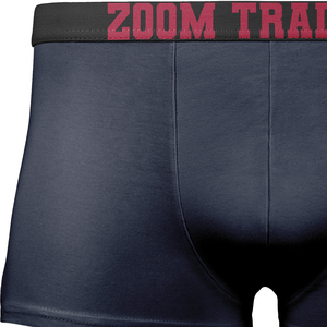Caleçons Boxers Respirants Écologiques pour Hommes, Taille Mi-Haute, Bleu Marine, Tricotés Sans Coutures, 100% Polyester, Ceinture Personnalisée - Product Image 4
