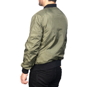 Custom Luxury Brand Varsity Silk Bomber <b>Jacket</b> <b>Men</b> Raglan Zip-Up <b>Baseball</b> Satin Stand Collar Front Logo - Product Image 2