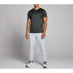 Camiseta Deportiva Gris Personalizada para Hombre, Manga Corta, Secado Rápido, Poliéster, Gimnasio, Verano, Trackstar, OEM, Marca Privada TSI-G05-P0283 - Product Image 3