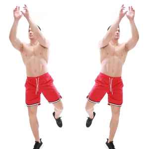 Shorts en maille personnalisés Streetwear 220g, respirants, décontractés, pour la salle de sport, hommes, impression intégrale, shorts de basket-ball en maille, double couche - Product Image 4