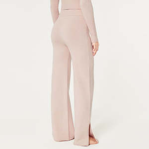 Streetwear Custom <b>Women's</b> <b>Sweatpants</b> and Cropped Hoodie Set High Waist Two Pieces Flared Tracksuits for Ladies - Product Image 2