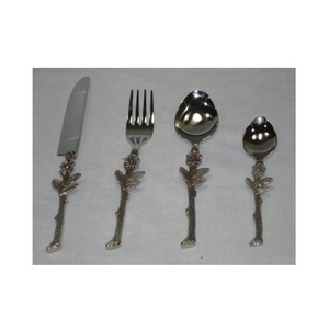 New lining design brass casting cutlery <b>set</b> with shiny polish unique design <b>flatware</b> <b>set</b> of 6 for restaurant hotel - Product Image 2