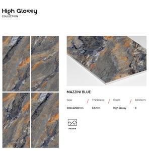 Carreaux de sol et de mur en porcelaine haute brillance 600x1200mm pour appartement, villa et décoration intérieure contemporaine, décoration d'hôtel - Product Image 4