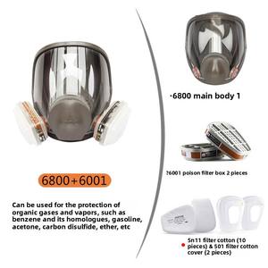 <span class=keywords><strong>Masque</strong></span> facial complet réutilisable 3M 6800 pour la pulvérisation de produits chimiques, la peinture et la protection contre les vapeurs et les <span class=keywords><strong>gaz</strong></span> - Product Image 6