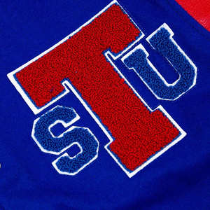 แจ็กเก็ตเบสบอลเลตเตอร์แมนสำหรับผู้ชายเสื้อแจ็กเก็ตเบสบอลออกแบบโลโก้ได้ตามต้องการ - Product Image 6