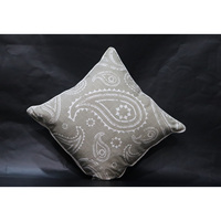 Housse de coussin carrée en coton biologique tissé moderne super douce 40x40cm, motif imprimé, écologique, antibactérienne, décoration intérieure