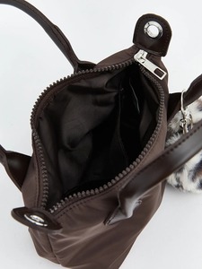 High Quality Women's PU Custom Logo Fashionable Zipper Shoulder <b>Handbag</b> <b>Canvas</b> Lining Factory Price - Product Image 4