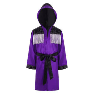 Best Selling Custom Made <b>Boxing</b> <b>Robe</b> with Hood High Quality Jiu Jitsu Kimono Men Full Length <b>Boxing</b> <b>Robe</b> with Hood - Product Image 3