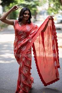 Ropa de fiesta India Georgette Saree de hermoso diseño La mejor calidad a precios baratos Proveedor mayorista de Surat - Product Image 2