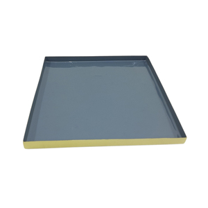 Plateau de service alimentaire rectangulaire en métal de haute qualité couleur bleue ustensiles de cuisine modernes faits à la main pour la maison mariage boisson plateau de service - Product Image 4