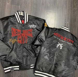 Vestes en Satin personnalisées pour hommes Baseball Satin Sports Team Jacket Whole Sale Rate 2025 Satin Jacket - Product Image 6