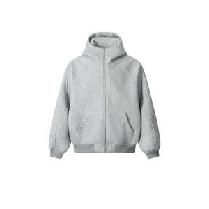 Sudaderas con Capucha de Felpa Francesa Extra Grandes para Hombre, con Cierre y Mangas Raglán, Lavado Ácido, de Alta Calidad - Product Image 1