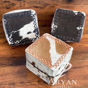 Étui à bijoux de voyage en cuir de vachette fait à la main pour colliers bagues boucles d'oreilles stockage et organisation cadeau polyvalent pour les femmes - Product Image 1