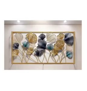 Art mural décoratif en métal Feuilles Design Antirouille Bel art mural Multi finitions Arts muraux en métal très exigeants - Product Image 3