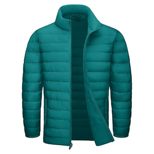 Veste matelassée d'extérieur pour homme en fibre de bambou 100 %, coupe-vent, respirante, écologique, chaude, confortable, brodée – Vente en gros usine - Product Image 5
