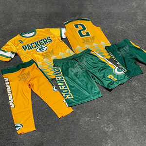 7v7 football uniforms youth sizes Sublimated Custom 7v7 Football Uniforms Stretch Material Youth College 7v7 Football Uniforms - Product Image 2