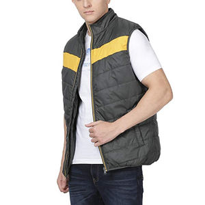 Chaleco y chaleco acolchados informales para hombre con diseños personalizados de OEM, chaqueta acolchada multicolor cálida y transpirable para la calle - Product Image 4