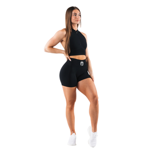 กางเกงขาสั้นเอวสูงไร้ตะเข็บสำหรับผู้หญิง ยืดหยุ่น กระชับ เหมาะสำหรับออกกำลังกาย ฟิตเนส โยคะ และการฝึกซ้อม - Product Image 5