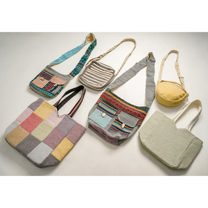 Sac fourre-tout en coton fait à la main pour femmes, nouveau style, sac à main à fermeture ouverte pour shopping, cosmétiques et ordinateur portable, cadeau à prix compétitif - Product Image 6