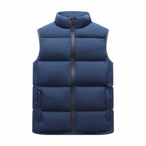 Suéteres de chaqueta de chaleco de invierno de lona en blanco para hombre - Product Image 4