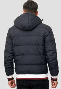 Veste d'hiver matelassée en toile de haute qualité, taille plus, col rabattu, panneaux cousus, tendance, respirante, légère pour hommes - Product Image 5