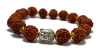 Bilezik Rudraksha buda boncuk taş bilezik kristal taş moda takı erkekler ve kadınlar hediye enerji Meditat