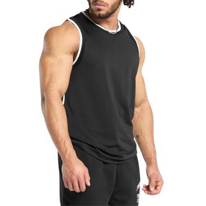 Débardeur d'entraînement en maille de polyester pour hommes grande taille, respirant, léger, à séchage rapide, sans manches, pour la salle de sport, la course à pied, les sports - Product Image 3