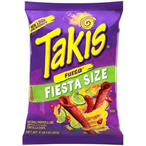 Takis Fuego ชิปป๊อปคอร์นพริกร้อนสีน้ำเงิน28กรัมถึง280กรัมบรรจุในถุงกระบวนการทอดรสหวานราคาถูก - Product Image 5