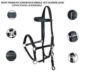 Endurance équestre Tack licou bride étanche Durable tous temps amical brillant matériel acier Zinc laiton matériel chevaux - Product Image 2