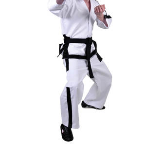 Uniforme de Taekwondo de artes marciales unisex hecho en fábrica hecho de tela de algodón Venta caliente Uniforme de Taekwondo en blanco personalizado - Product Image 5