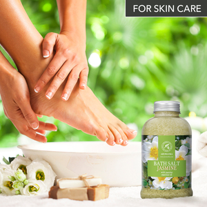 Aromatika Sal Marina Natural de Jazmín para Baño Corporal con Aceite Esencial Hidratante 600g para el Cuidado Relajante de la Piel - Product Image 6