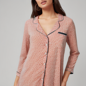 100% algodón Mujer camiseta manga botón personalizable colores Spandex rayón estilo náutico manga corta hecho en India - Product Image 2