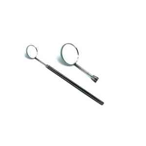 กระจกส่องฟันสำหรับจัดฟันที่มีด้ามจับสแตนเลสเครื่องมือผ่าตัดแบบแมนนวล - Product Image 6
